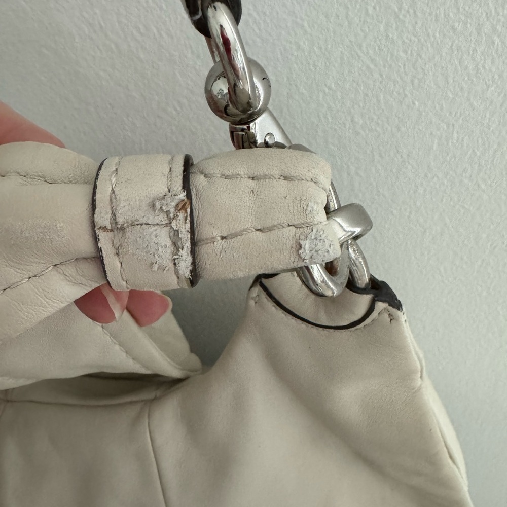 Coach Kristin convertible cream leather shoulder bag - Picture 9 of 11